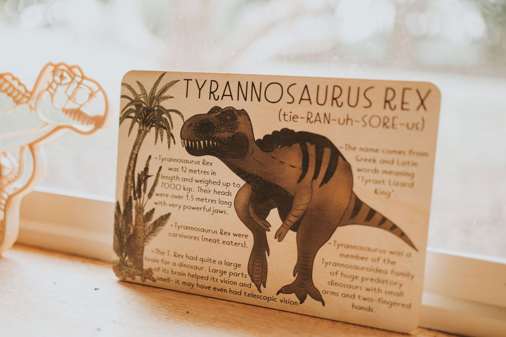 TREX Jumbo Dino Fun Fact Tile - | Timber Kids - Timber Kids 