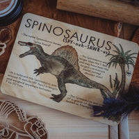 Spinosaurus Jumbo Dino Fact Tile - | Timber Kids - Timber Kids 